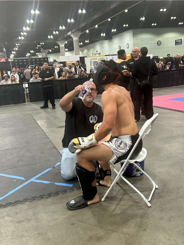 Steven coaching at competition